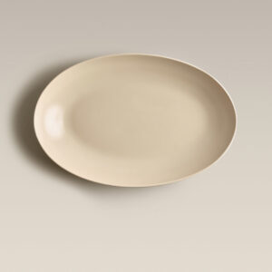 Oval Ceramic Platter Bowl for Serving