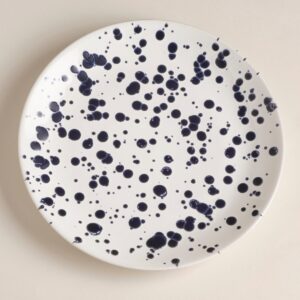 Glossy Speckled Ceramic Salad Plates