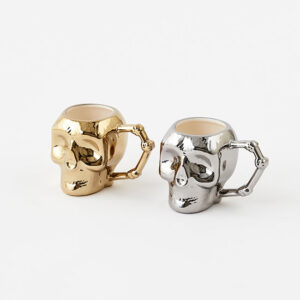 Halloween Skull Mug Set of 2